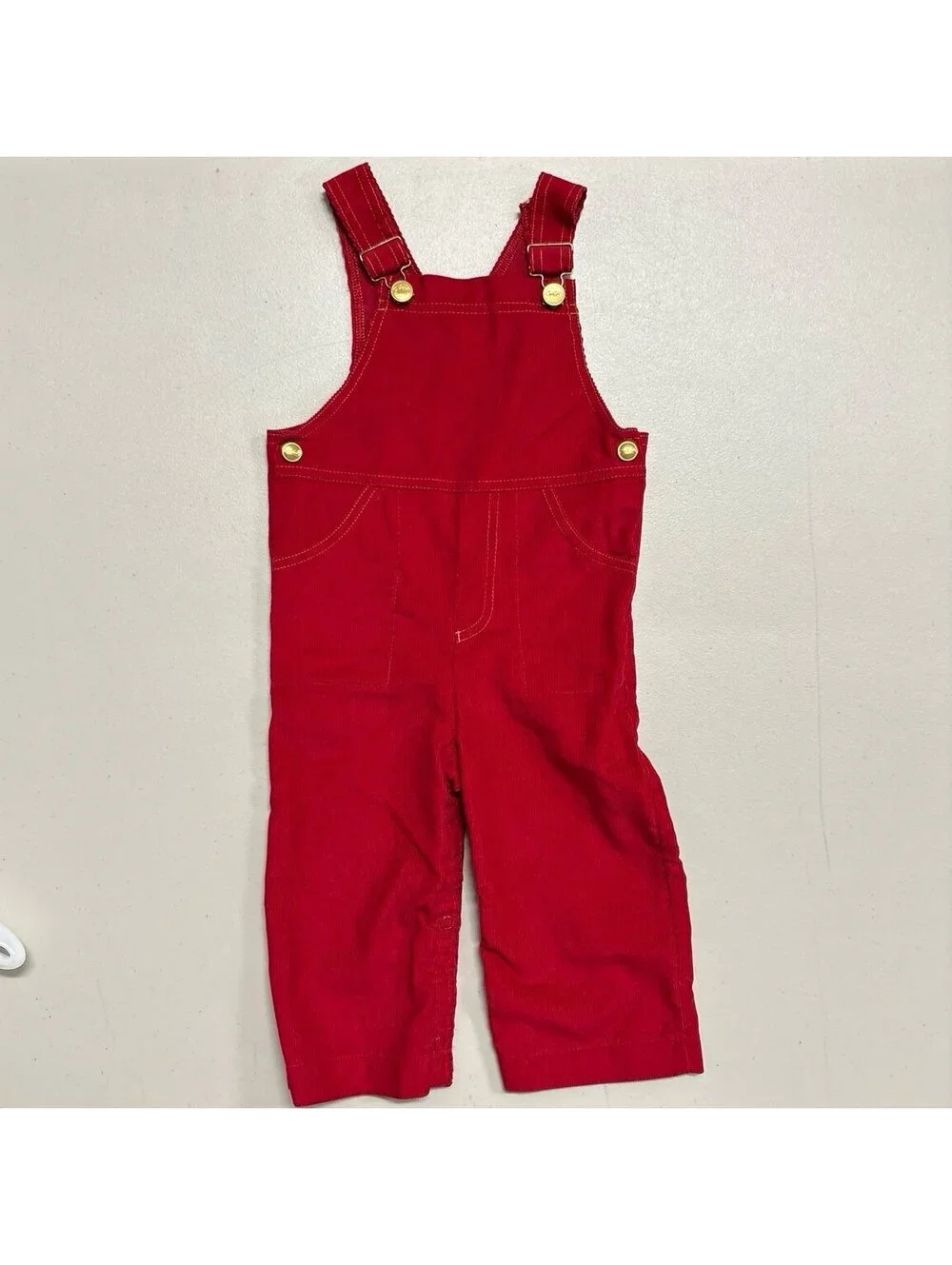 VINTAGE CARTER’S RED CORDUROY OVERALL 24 MONTHS MADE USA